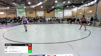 165 lbs 5th Place - Shalom Feliz, Mt. Pleasant vs Marangelie Teixeira, Trumbull