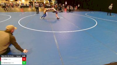 Boys 3rd-4th Grade - 93 7th Place Match - Knox Ritter, Iowa vs Brandt Batterson, Iowa