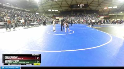 67 lbs Champ. Round 1 - Reese Brown, Prometheus Wrestling Club vs Corbin Storm, White River Hornets Wrestling Club