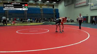 157 lbs Champ. Round 1 - Koy Davidson, Oregon State vs Mark Takara, Utah Valley University