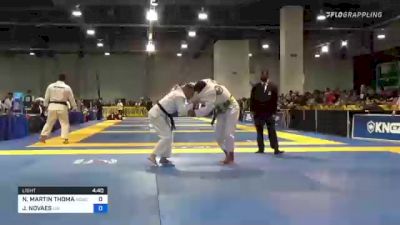NOAH MARTIN THOMAS vs JONATAS NOVAES 2021 World Master IBJJF Jiu-Jitsu Championship