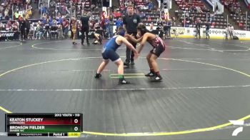 110 lbs Cons. Round 2 - Keaton Stuckey, Laingsburg vs Bronson Fielder, Dundee WC