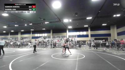 122 lbs Quarterfinal - Samson Zamora, Dethrone WC vs Gabriel Lira, Inland Elite WC