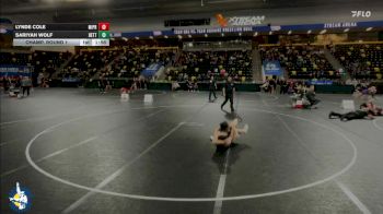 140 lbs Champ. Round 1 - Lynde Cole, Mid-Prairie vs Sariyah Wolf, Bettendorf