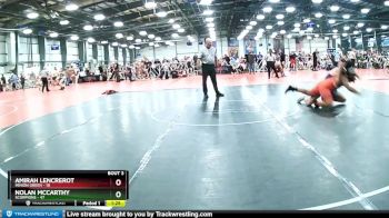 160 lbs Rd# 4- 2:00pm Friday Final Pool - Nolan McCarthy, Scorpions vs Amirah Lencrerot, Minion Green