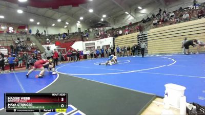 115 lbs 5th Place Match - Maya Stringer, Franklin Central Wrestling Club vs Maggie Webb, Blue River Valley