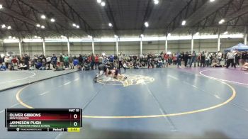 138 lbs Cons. Round 2 - Jaymeson Pugh, Rocky Mountain Middle School vs Oliver Gibbons, New Plymouth