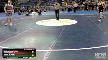 152 lbs Brody Hoffman, 3-South Border vs Lane Zupan, 4-Northern Lights