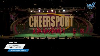 All Star One - Explosives [2024 L4.2 Senior Coed - D2 Day 1] 2024 CHEERSPORT National All Star Cheerleading Championship