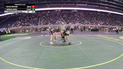 D4-138 lbs Cons. Round 2 - Adrian Wing, Otisville LakeVille Memorial vs Jayce Ritchie, Martin