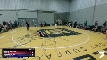 100 lbs Semis & 3rd Wb (16 Team) - Alicia Hansen, Utah vs Sarina Gunn, Virginia Red