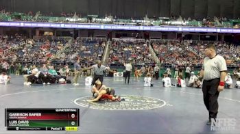 3A 106 lbs Quarterfinal - Garrison Raper, South Rowan vs Luis Davis, Kings Mountain