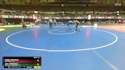 190 lbs Placement (16 Team) - Ian Marshall, Western Albemarle vs John Obasun, Smithfield