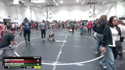 65 lbs Round 2 - Brayden Beshures, KC Elite Training Center vs Noah Klopenstine, C2X