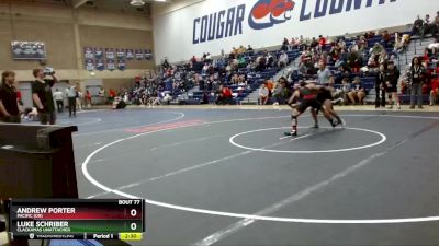 157 lbs Cons. Round 2 - Andrew Porter, Pacific (OR) vs Luke Schriber, Clackamas Unattached