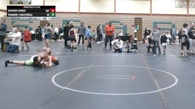 110 lbs Round 3 (8 Team) - Xavier Lewis, The Outsiders vs Tanner J Maxwell, Headhunters
