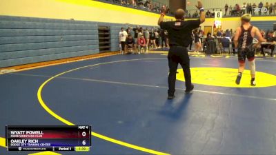 130 lbs Round 3 - Wyatt Powell, Maize Wrestling Club vs Oakley Rich, Dodge City Training Center