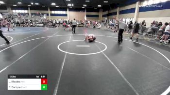 120 lbs Round Of 16 - Larry Rhodes, Pikes Peak Warriors vs Gabriel Enriquez, Safford WC