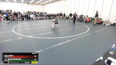 100 lbs Round 2 (4 Team) - Lily Enos, Batavia vs Ivy Brandenburg, Hastings