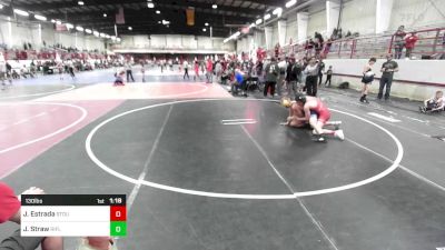 130 lbs Final - Julian Estrada, Stout Wr Ac vs Jiraiya Straw, Rifle