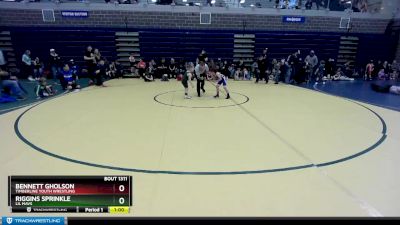 55 lbs Cons. Round 1 - Bennett Gholson, Timberline Youth Wrestling vs Riggins Sprinkle, Lil Mavs