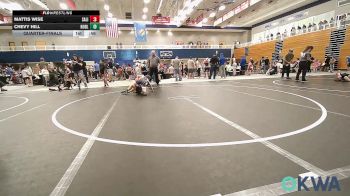 83-90 lbs Quarterfinal - Mattis Wise, Salina Wrestling Club vs Chevy Hill, Noble Takedown Club