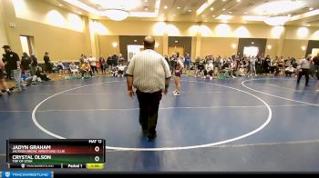 105 lbs Cons. Semi - Jadyn Graham, Jackson Bronc Wrestling Club vs Crystal Olson, Top Of Utah