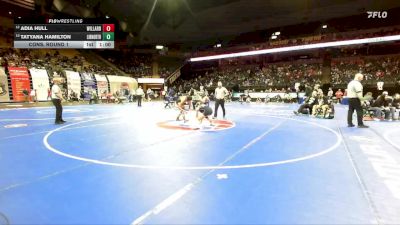 130 Class 2 lbs Quarterfinal - Kailey Benson, Francis Howell Central vs Layla Gardner, Lafayette (Wildwood)