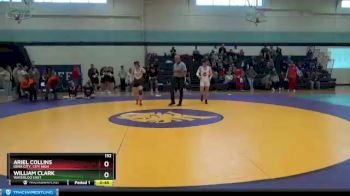 152 lbs Cons. Round 3 - Ariel Collins, Iowa City, City High vs William Clark, Waterloo East
