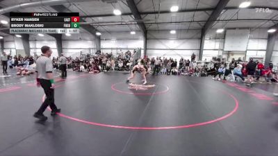 144 lbs Placement Matches (16 Team) - Ryker Hansen, Cheyenne East vs Brody Makloski, Fort Collins