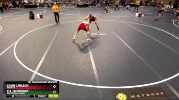 133 Championship Bracket Champ. Round 3 - Eli Hamberger, Watertown-Mayer vs Cavin Carlson, Willmar
