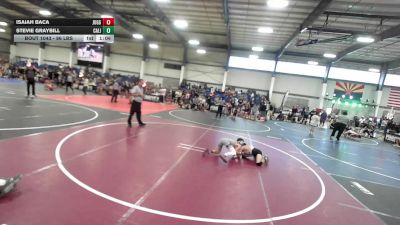 86 lbs Rr Rnd 4 - Isaiah Baca, Juggernaut WC vs Stevie Graybill, California Grapplers