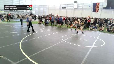 130 lbs Consi Of 8 #1 - Sawyer Lindley, Jimenez Trained Academy vs Jaxon Kohorst, Threshold WC