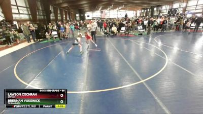 86 lbs Champ. Round 1 - Lawson Cochran, Uintah vs Brennan Vuksinick, Timpanogos