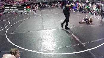 41-44 lbs Cons. Round 3 - Raelyn Collins, Wayne Wrestling Club vs Everleigh Glandt, Jr. Viking Wrestling Club