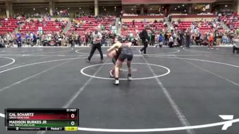 105 lbs Cons. Round 4 - Cal Schartz, Great Bend Kids vs Madison Burkes Jr, MAC Wrestling Club