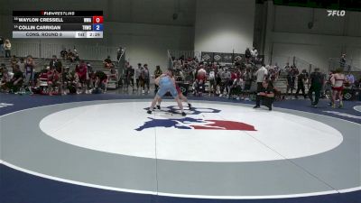 79 lbs Cons. Round 9 - Waylon Cressell, Warren Wrestling Academy vs Collin Carrigan, Tar Heel Wrestling Club