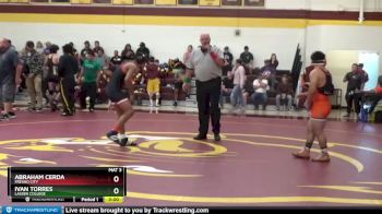 133 lbs Champ. Round 2 - Ivan Torres, Lassen College vs Abraham Cerda, Fresno City