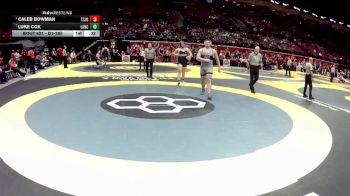 D1-285 lbs 3rd Place Match - Caleb Bowman, Tol. St. John`s Jesuit vs Luke Cox, Lancaster