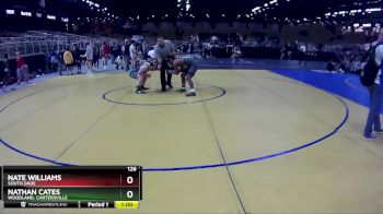 126 lbs Cons. Round 4 - Nate Williams, South Dade vs Nathan Cates, Woodland, Cartersville