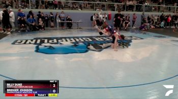 136 lbs Final - Billy Duke, North Pole Wrestling Club vs Bridger Johnson, Chugach Eagles Wrestling Club