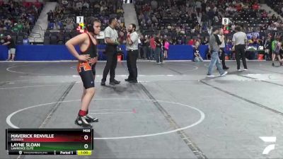 130 lbs Cons. Semi - Layne Sloan, Lawrence Elite vs Maverick Renville, Augusta