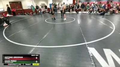 120 lbs Cons. Round 2 - David Perez, Jackson Hole vs Antonio Grooman, Laramie