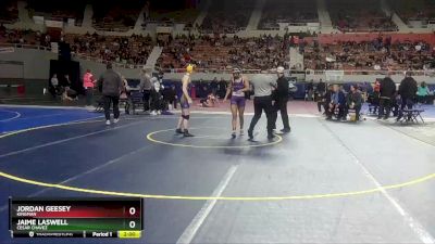 132 lbs Quarterfinal - JAIME LASWELL, Cesar Chavez vs Jordan Geesey, Kingman