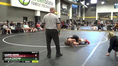 148 lbs Round 4 (16 Team) - Caitlin Stafford, Lady Luck Wrestling vs Lauren Heimer, Ankeny Girls Wrestling Club