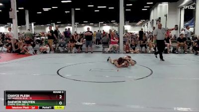 80 lbs Round 3 (6 Team) - Chayce Plesh, Mat Warriors Blue vs Daewon Nguyen, Xtreme Team Red