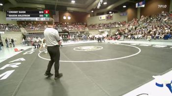 1A 175 lbs 3rd Place Match - Mason Ahlstrom, Bryce Valley vs Crosby Saign, Wayne