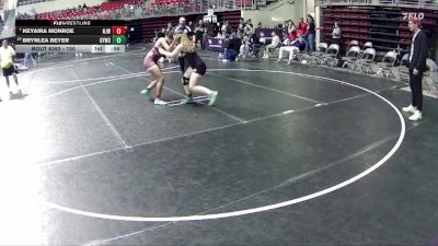 150 lbs Semifinal - Brynlea Beyer, Gretna Youth Wrestling Club vs Keyaira Monroe, Norfolk Jr Wrestling