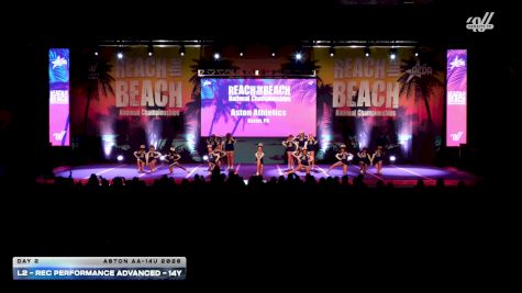 L2 - Rec Performance Advanced - 14Y [2026 Day 2 Aston AA-14U 2026] 2026 ACDA Reach the Beach Rec Nationals