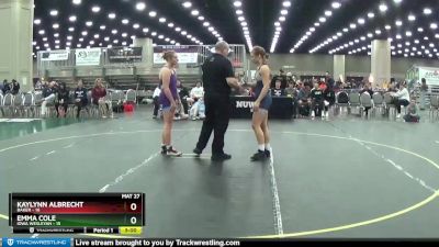 155 lbs Quarters & 1st Wb (16 Team) - Kaylynn Albrecht, Baker vs Emma Cole, Iowa Wesleyan